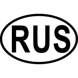 Наклейка "RUS"