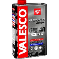 Масло моторное VALESCO EUROTEC GX 7000 5w40 1л (синтетика)